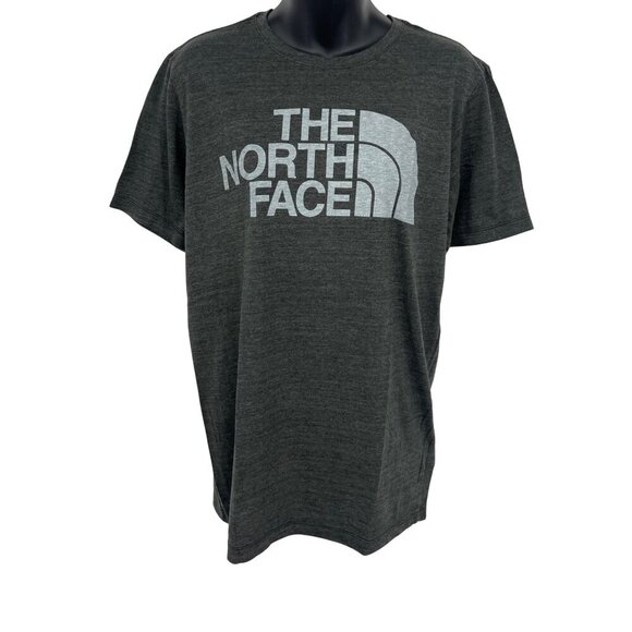 The North Face Mens Medium T-Shirt Dark Gray Heather Crew Neck Short Sleeve EUC - Picture 1 of 7